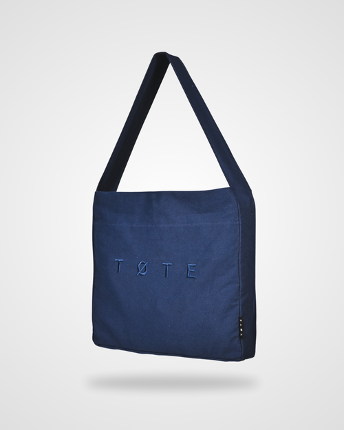 Wide-Strap TØTE Bag | Navy Blue