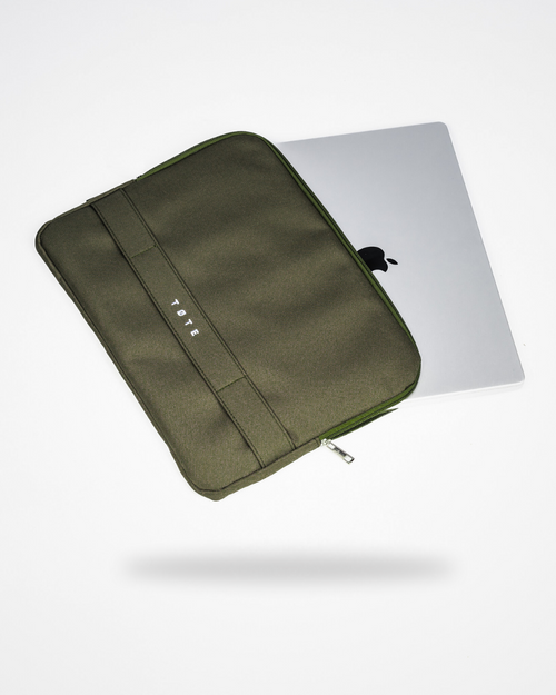 Khaki Green Laptop Sleeve 16