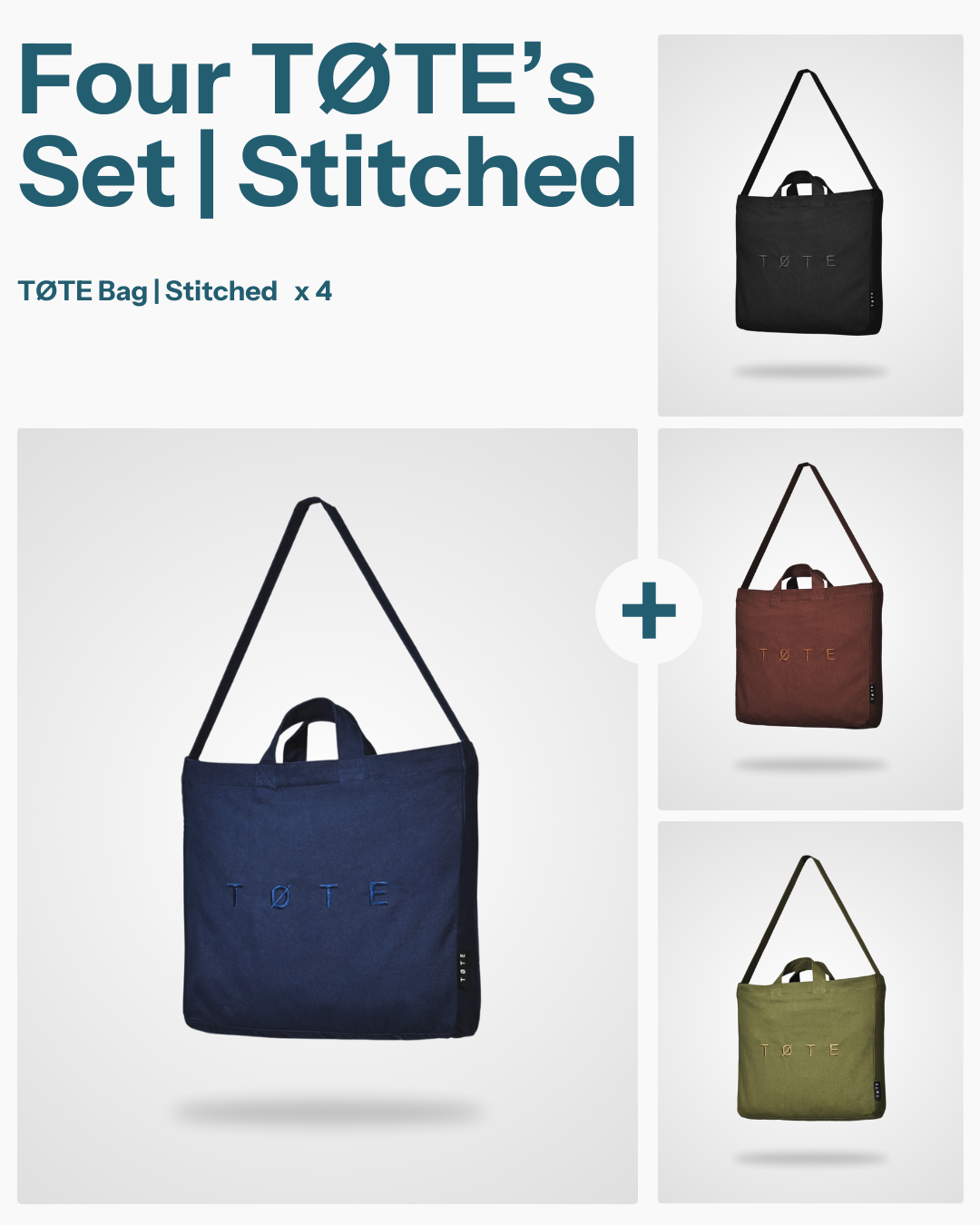 Four TØTEs Set | Stitched