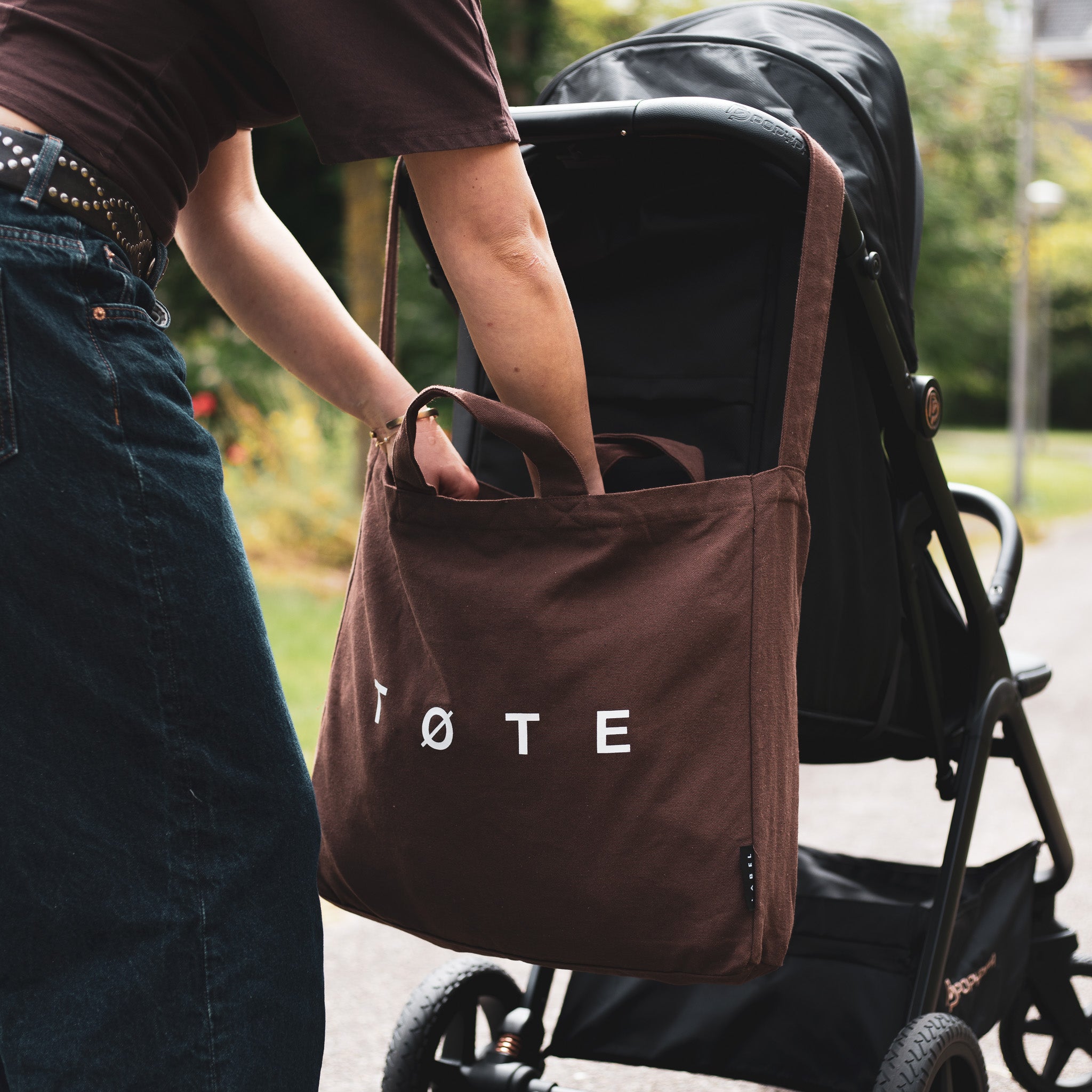 It clips straight onto the pram