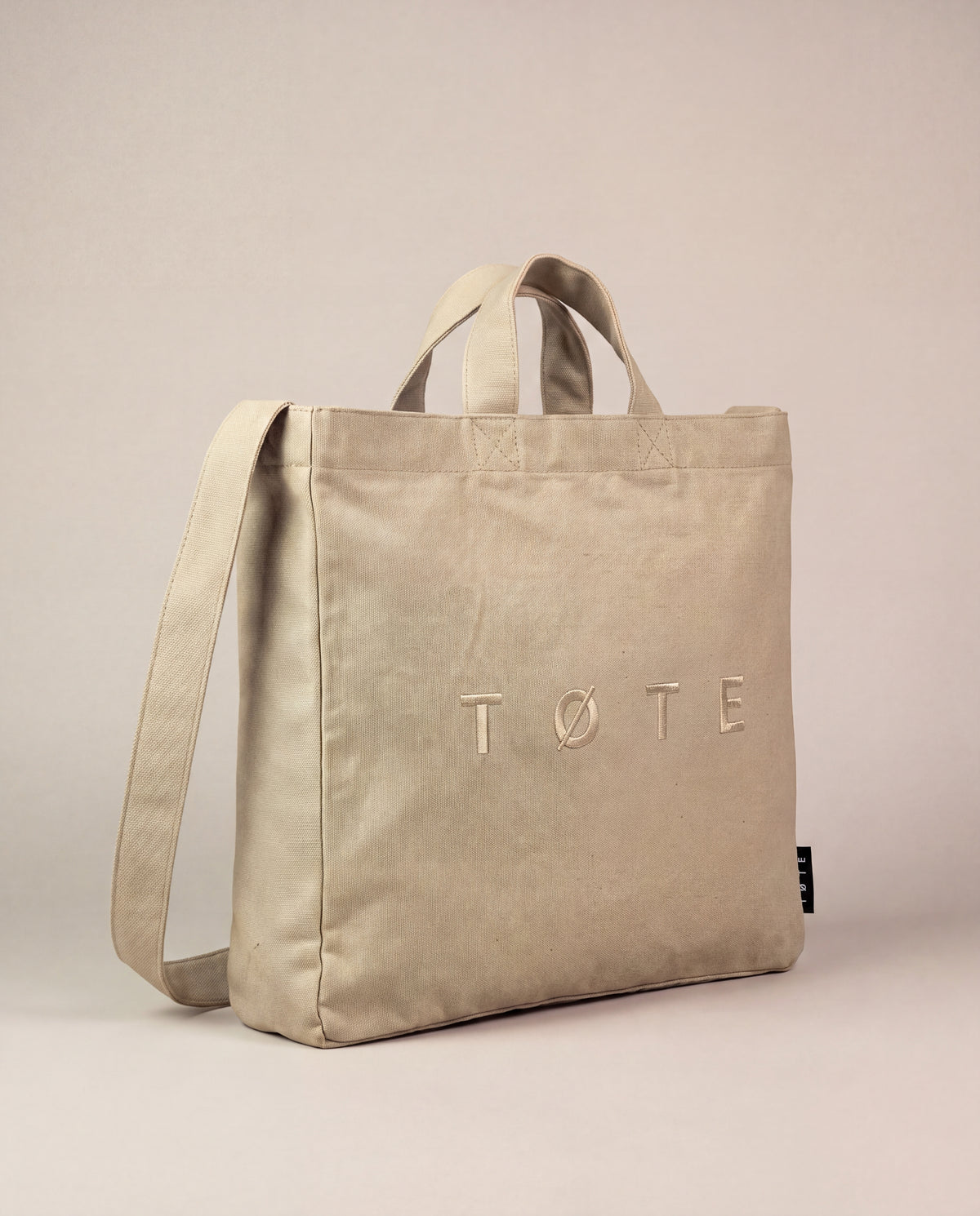 Beige TØTE Bag | Stitched