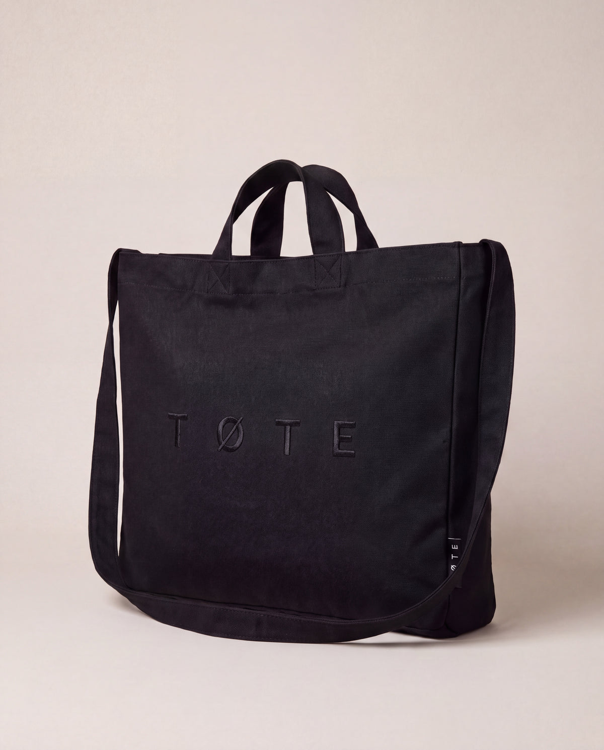 Black TØTE Bag | Stitched