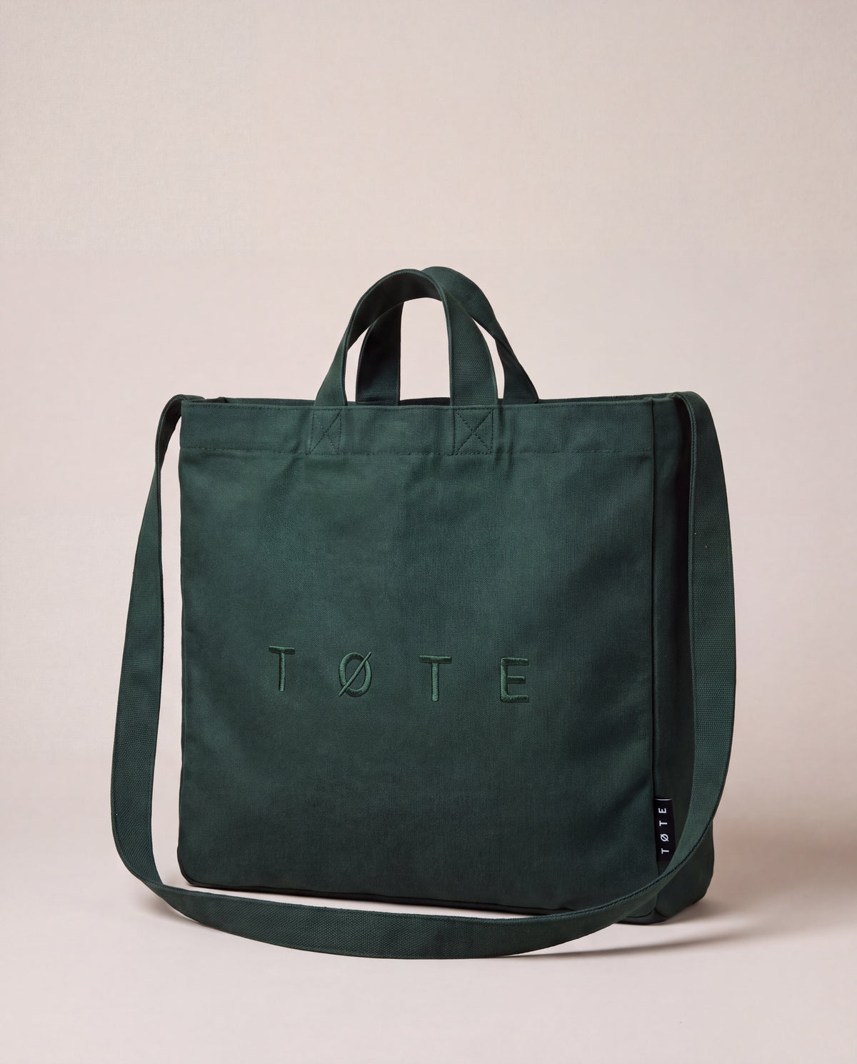 Dark Green TØTE Bag | Stitched