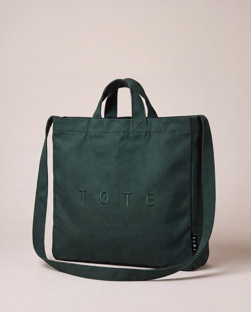 TØTE Bag | Donkergroen | Gestikt